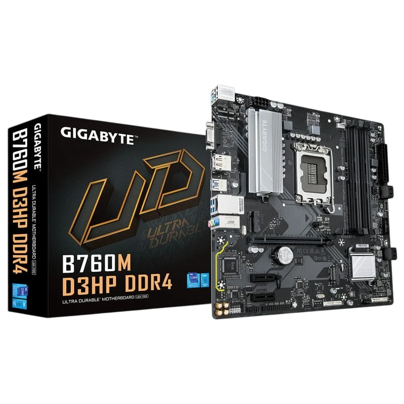 Gigabyte B760M D3HP DDR4 B760 LGA 1700 micro ATX 2 emplacements M.2 Carte mère