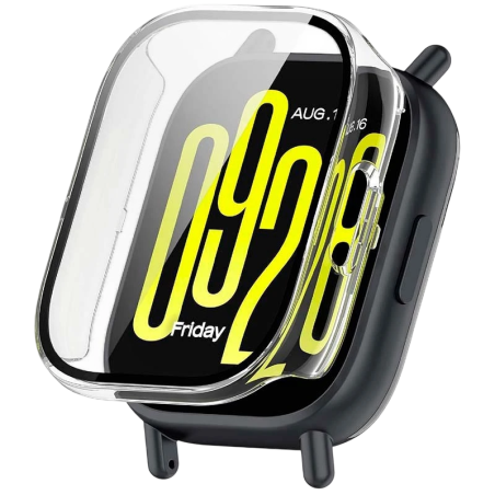 Coque PC + Verre Trempé Xiaomi Redmi Watch 5 Active Transparent