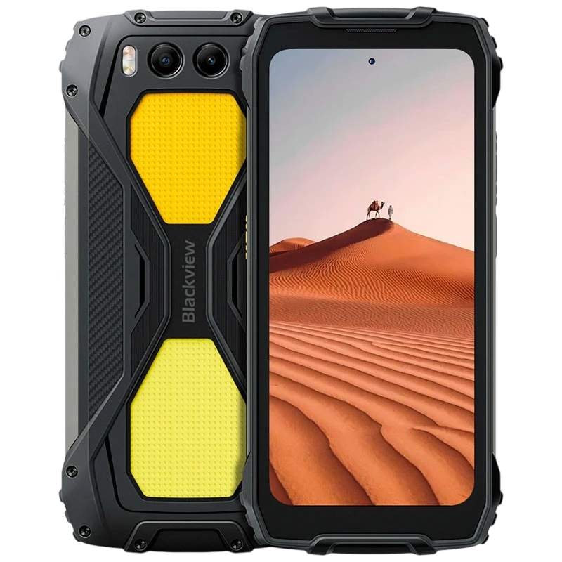 Blackview BV7300 6GB/256GB Noir Rugged avec lumière de camping 6,67 pouces 90Hz 20MP 15000mAh 45W NFC