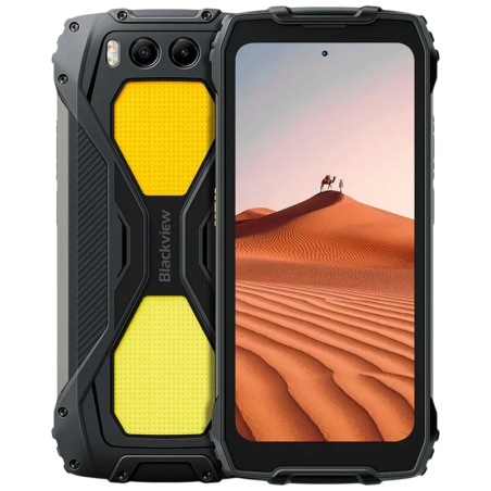 Blackview BV7300 6GB/256GB Noir Rugged avec lumière de camping 6,67 pouces 90Hz 20MP 15000mAh 45W NFC