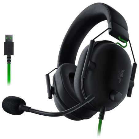 Razer Blackshark V2 X Noir/Vert ANC avec micro Casque gaming