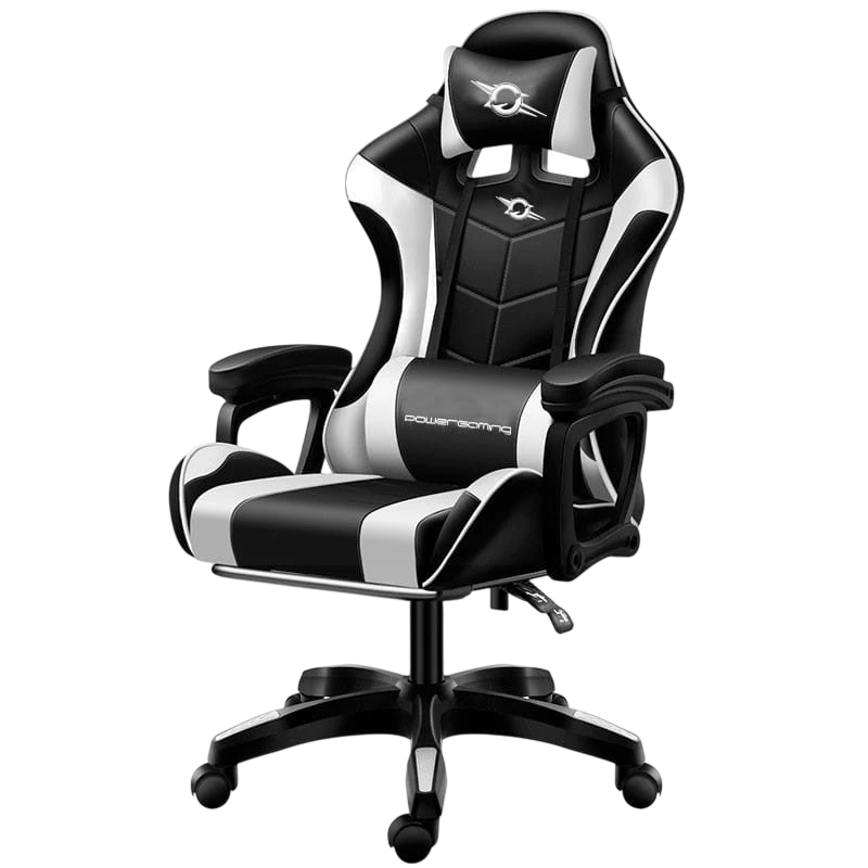 PowerGaming Noir/Blanc 120kg Chaise gaming