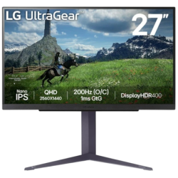 LG 27GS85Q-B Noir 27 pouces 2K IPS 200Hz 1ms G-Sync Écran