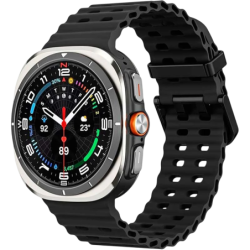 Bracelet en silicone Samsung Galaxy Watch Ultra/Ultra 2 Noir
