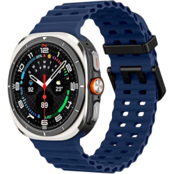 Bracelet en silicone Samsung Galaxy Watch Ultra/Ultra 2 Bleu foncé