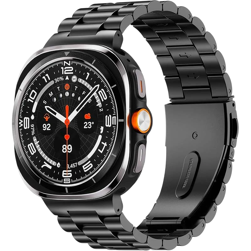 Bracelet Métal Maillons Samsung Galaxy Watch Ultra/Ultra 2 Noir