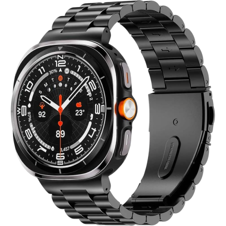 Bracelet Métal Maillons Samsung Galaxy Watch Ultra/Ultra 2 Noir
