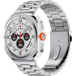 Bracelet Métal Maillons Samsung Galaxy Watch Ultra/Ultra 2 Argent