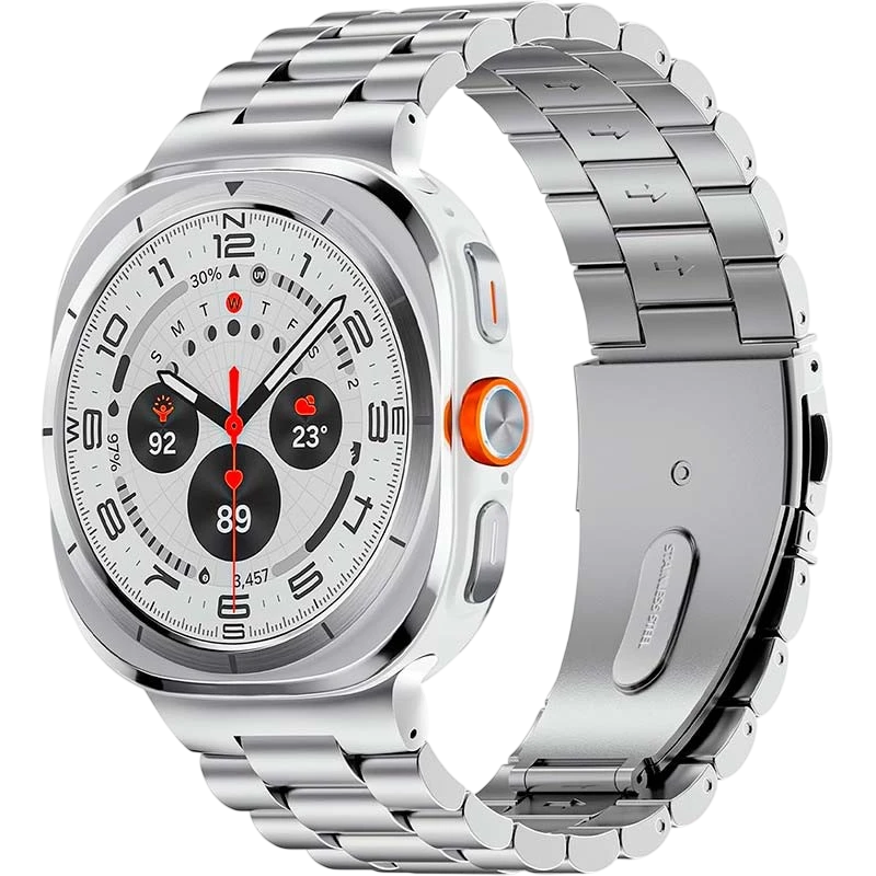 Bracelet Métal Maillons Samsung Galaxy Watch Ultra/Ultra 2 Argent