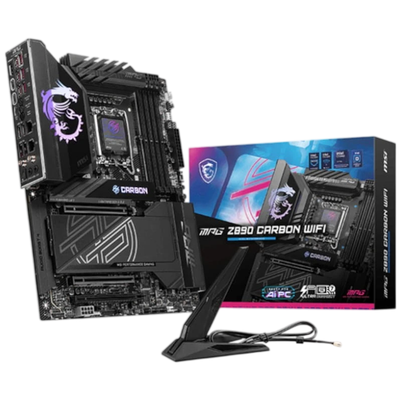 MSI MPG Z890 Carbon WiFi LGA1851 ATX 2,5G Ethernet 5 emplacements M.2 Carte mère