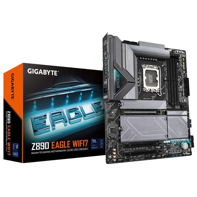 Gigabyte Z890 EAGLE WIFI7 LGA 1851 ATX 2,5G Ethernet 4 emplacements M.2 Carte mère