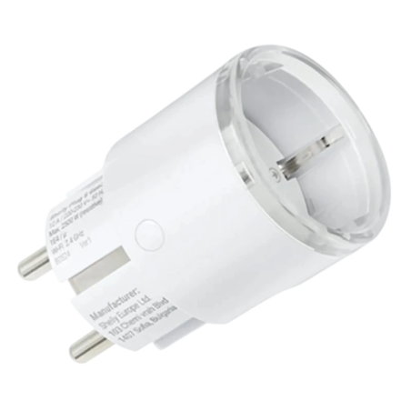 Shelly Plug S MTR Gen3 Blanc mesure de consommation WiFi Prise connectée