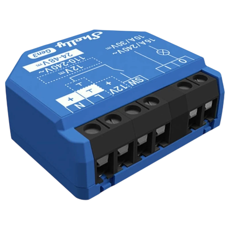 Shelly 1 Gen3 Bleu WiFi Relais connecté