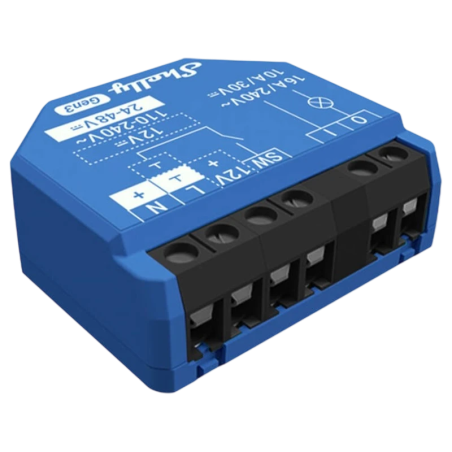 Shelly 1 Gen3 Bleu WiFi Relais connecté