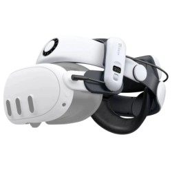 Sangle BOBOVR S3 PRO avec batterie et ventilation pour Meta Quest 3 / Quest 3S Blanc - Accessoire pour casque VR