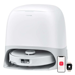 Roborock Qrevo Curv Blanc 18500Pa laveur autonettoyage 240 min 6400mAh Robot aspirateur