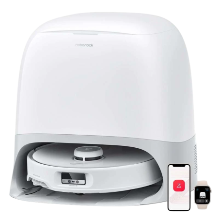 Roborock Qrevo Curv Blanc 18500Pa laveur autonettoyage 240 min 6400mAh Robot aspirateur