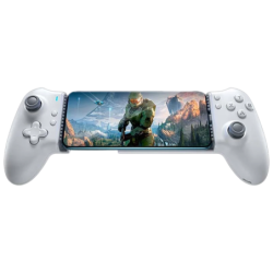 EasySMX M15 Blanc Android/iOS (USB-C) pour smartphones Boutons Mécaniques Hall Joysticks Vibration réglable Plug and Play Manett