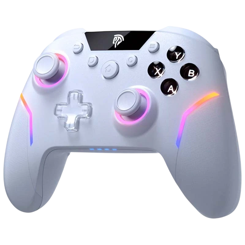EasySMX X20 Blanc avec Boutons Mécaniques pour PC, Switch et Smartphone (Android et iOS) 1000mAh Manette de jeu