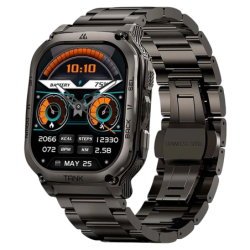 KOSPET Tank M3 Noir Édition Spéciale 1,96 pouces AMOLED 15 jours +170 sports 5ATM IP69K Smartwatch