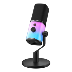 Maono PD100X RGB Noir cardioïde dynamique XLR 48kHz Microphone