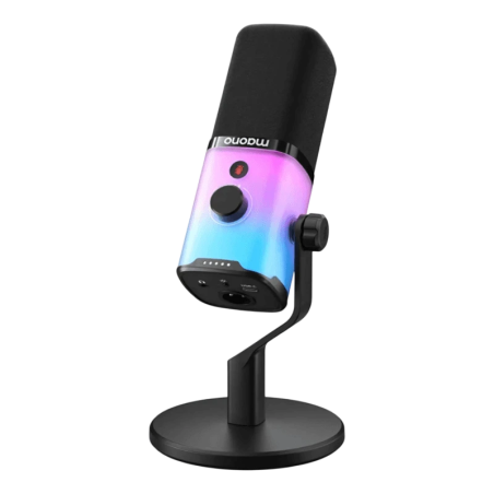 Maono PD100X RGB Noir cardioïde dynamique XLR 48kHz Microphone