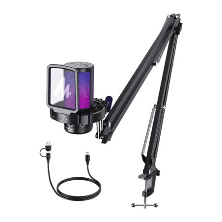Maono DGM20 S Noir suppression du bruit Microphone