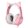 Onikuma K9 Rose avec micro Casque