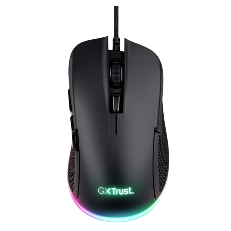 Trust GXT 922 YBAR RGB 7200 DPI Noir 6 boutons USB 120 g Souris
