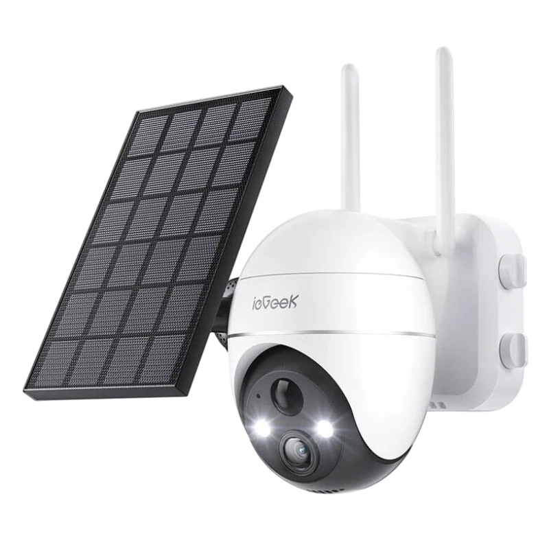 ieGeek ZS-GX4S Blanc 2K WiFi Solar IP65 Caméra de surveillance