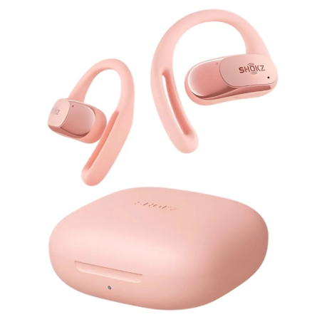 Shokz OpenFit Air Rose Open-Ear Bluetooth 5.2 IP54 Multipoint Écouteurs sans fil
