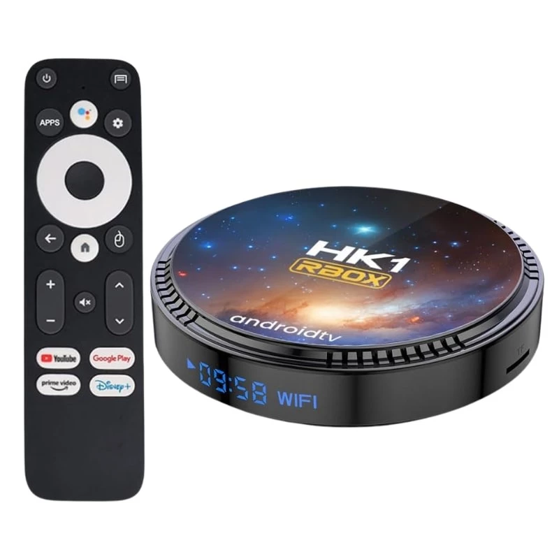 HK1 Rbox W2T 4GB/64GB Noir Android 11 8K WiFi double bande Bluetooth S905W2 TV Box