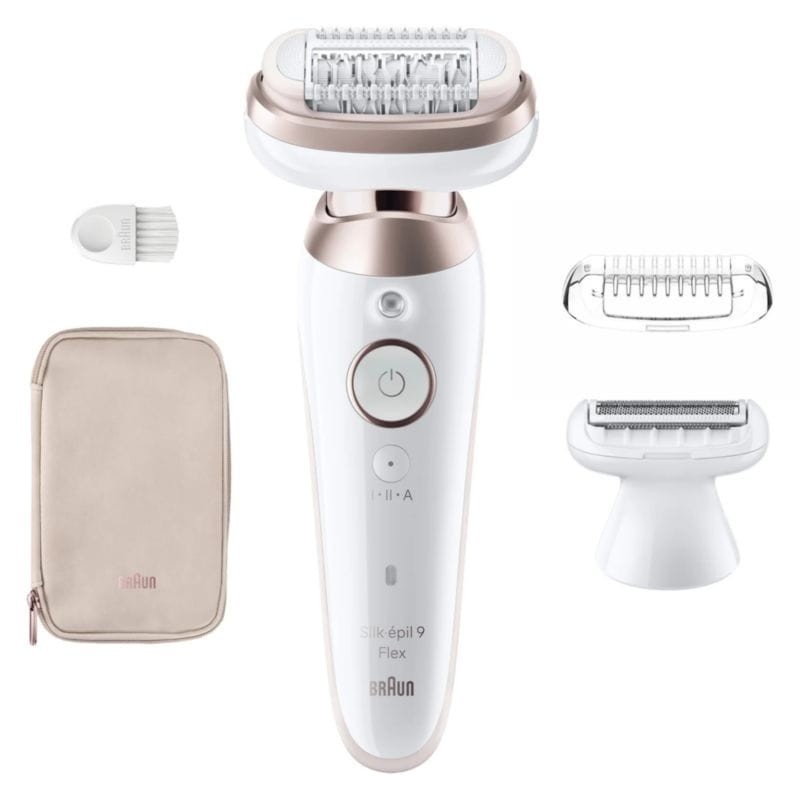 Braun Silk-épil 9 Flex 9-030 3D 40 pinces Rose/Blanc