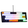 The G-Lab Keyz Hydrogen RGB Noir/Blanc/Orange Clavier à membrane