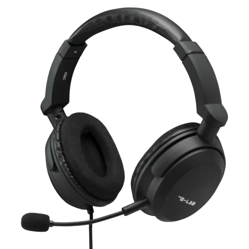 The G-Lab Korp Carbon Noir avec micro Casque