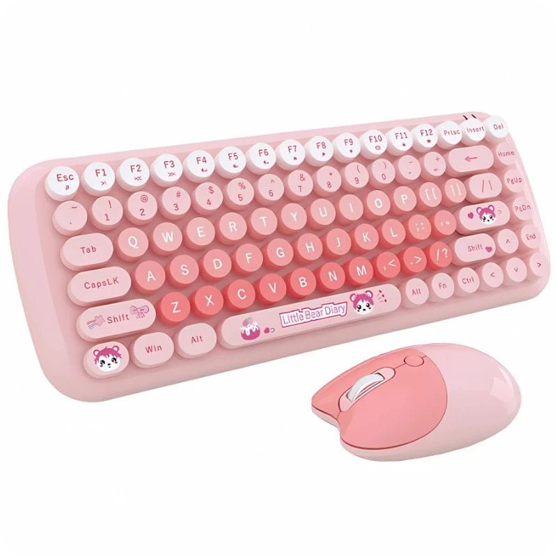 MOFII Candy New 2.4G Rose sans fil Clavier et souris