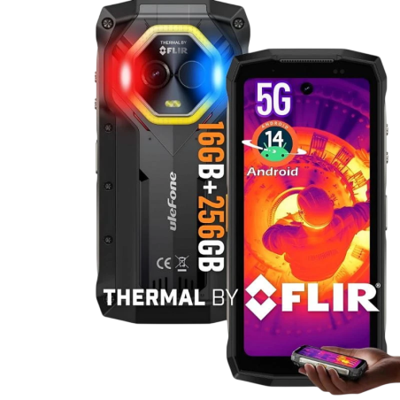 Ulefone Armor Mini 20T Pro 5G 8GB/256GB Noir 4,7 pouces IPS 90Hz 50MP 6200mAh 33W NFC