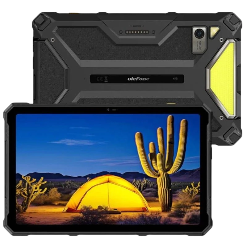 Ulefone Armor Pad 4 Ultra 5G 8GB/256GB Noir Rugged IP68/IP69K 13,3 pouces IPS 50MP 11800mAh