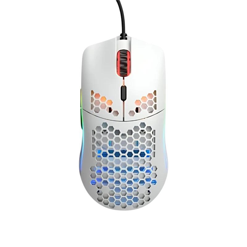 Glorious Model O Minus 3200 DPI Blanc 6 boutons USB 58 g Souris