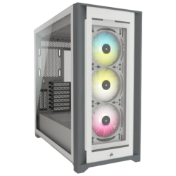 Corsair iCUE 5000X RGB Midi Tower Blanc verre trempé Boîtier PC