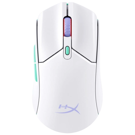 HP HyperX Pulsefire Haste 2 Core Blanc/Vert/Pourpre 3600 DPI 6 boutons USB 59 g Souris sans fil