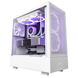 NZXT H5 Flow Midi Tower Blanc verre trempé Boîtier PC