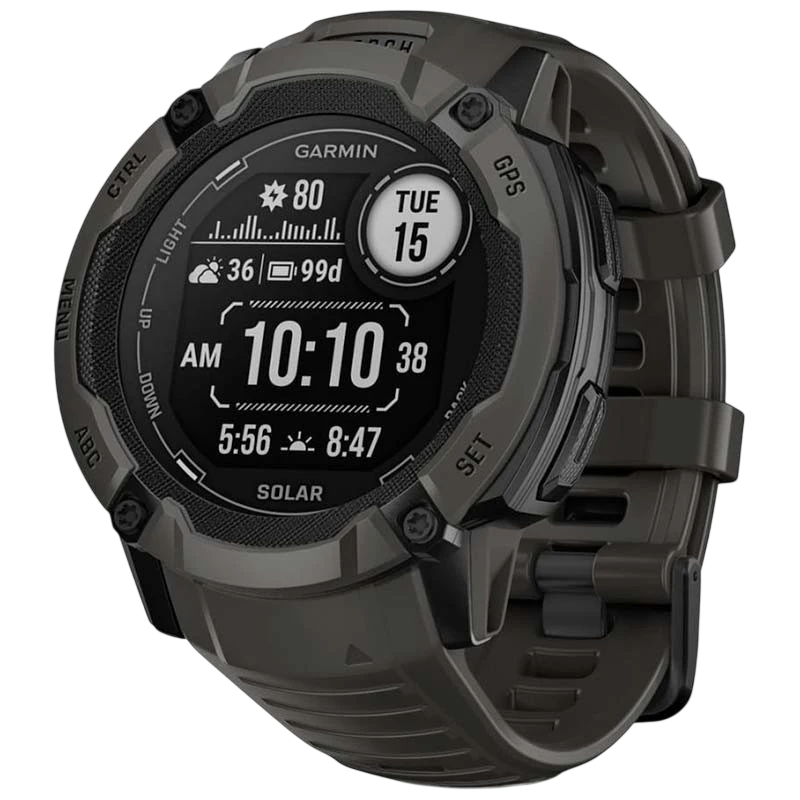Garmin Instinct 2X 50 mm Solar Noir 1,1 pouces MIP GPS NFC 10ATM Smartwatch