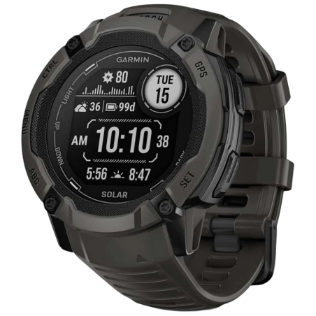 Garmin Instinct 2X 50 mm Solar Noir 1,1 pouces MIP GPS NFC 10ATM Smartwatch