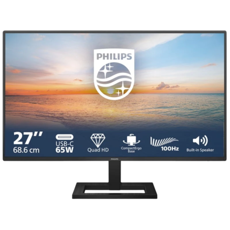 Philips 1000 series 27E1N1600AE/00 Noir 27 pouces 2K IPS 100Hz 4ms Écran