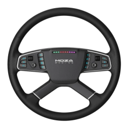 Moza Racing TSW (40cm) Truck Wheel Noir PC 14 boutons Volant