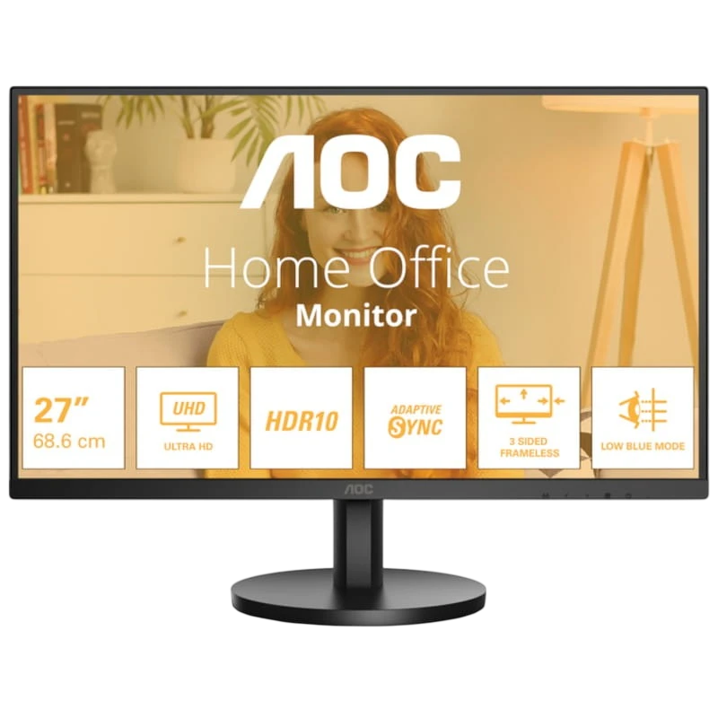 AOC B3 U27B3M Noir 27 pouces 4K VA 4ms Écran