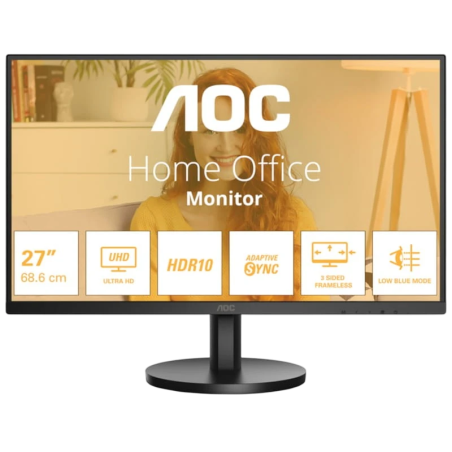 AOC B3 U27B3M Noir 27 pouces 4K VA 4ms Écran