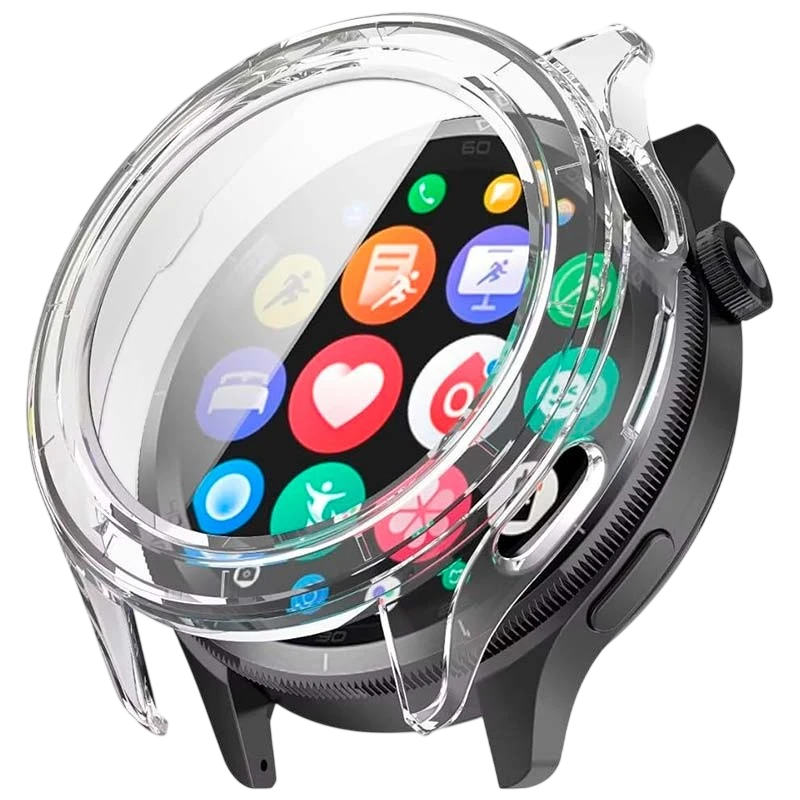 Coque PC + verre trempé transparent pour Xiaomi Watch S5