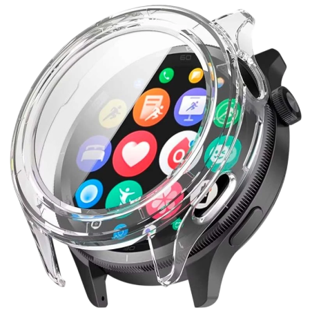 Coque PC + verre trempé transparent pour Xiaomi Watch S5